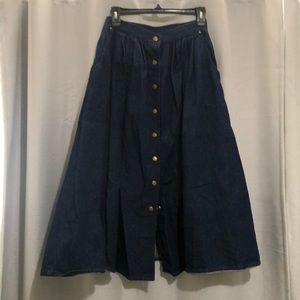 Vintage Jean Skirt